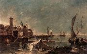 GUARDI, Francesco Landscape with a Fisherman-s Tent USA oil painting reproduction
